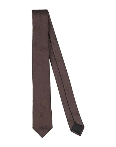Givenchy Man Ties & Bow Ties Dark Brown Size - Silk In Purple