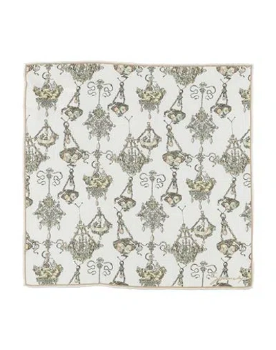Givenchy Chandelier-print Silk Pocket Square In Green
