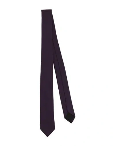 Givenchy Man Ties & Bow Ties Plum Size - Silk In Purple