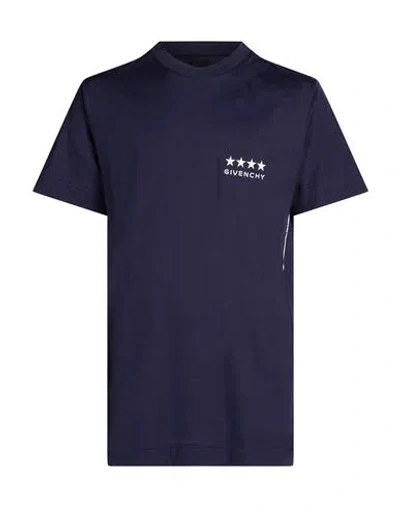 Givenchy Man T-shirt Navy Size Xxl Cotton In Blue