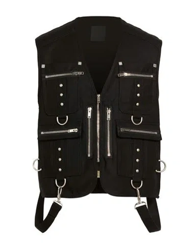 Givenchy Man Vest Black Size 40 Wool In Blue