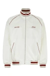 Givenchy White Embroidered Logo Jacket In White