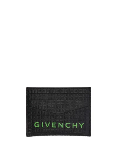 Givenchy Man Black/green Wallet Bk6099 In 黑色/绿色