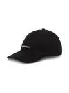 GIVENCHY MANS BLACK COTTON BLEND HAT WITH LOGO