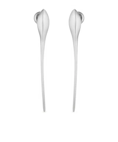 Givenchy Maple Seed Earrings In Metal In White