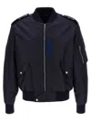 Givenchy Padded Nylon Bomber Jacket In Blue