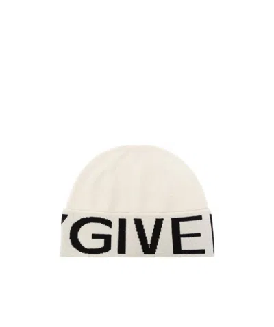 Givenchy Mark Woolen Cap In White