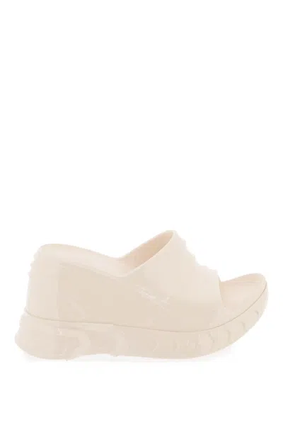 GIVENCHY MARSHMALLOW RUBBER WEDGE SANDALS WITH PLATFORM