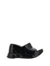 Givenchy Marshmallow 105 Platform Wedge Sandals In Black