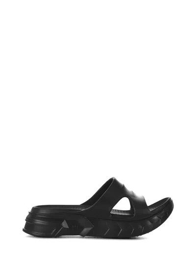 Givenchy Marshmallow Rubber Sandals In Black