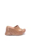 Givenchy Marshmallow Rubber Wedge Slide Sandals In Beige