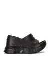 Givenchy Marshmallow 105 Platform Wedge Sandals In Black