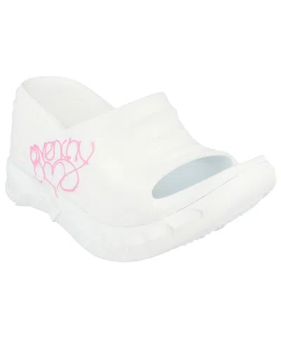 Givenchy Marshmallow Wedge Love Graphic Slide In White
