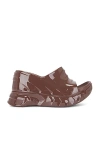 Givenchy Marshmallow Wedge Sandal In Chocolate