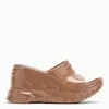 GIVENCHY GIVENCHY MARSHMALLOW WEDGE SANDALS CLAY