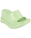 Givenchy Marshmallow Wedge Slide In Green