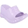 Givenchy Marshmallow Wedge Slide Sandal In Purple