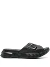 Givenchy Marshmallows Logo-debossed Slides In Black