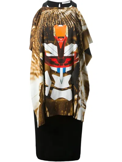 Givenchy Mask Graphic Dress In Black