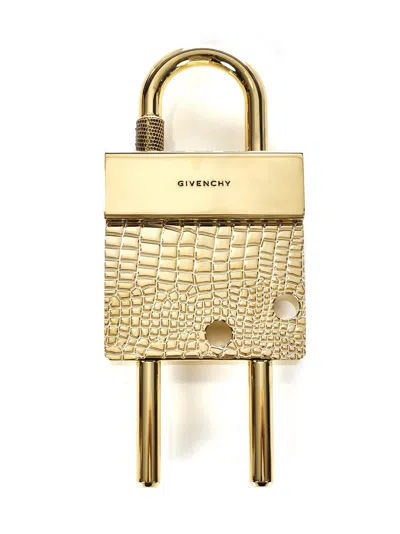 Givenchy Maxi Padlock Key Ring In Golden