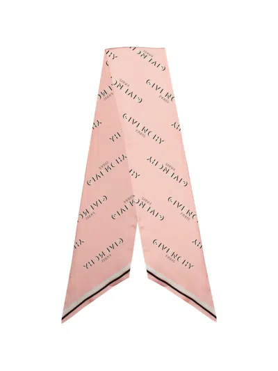 Givenchy Maxi Shadow Logo-print Bandeau Scarf In Pink