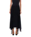Givenchy Asymmetric Polka Dots Skirt In Tulle