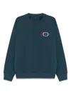 Givenchy Timeless Crewneck Sweater With Ribbed Details In Blue