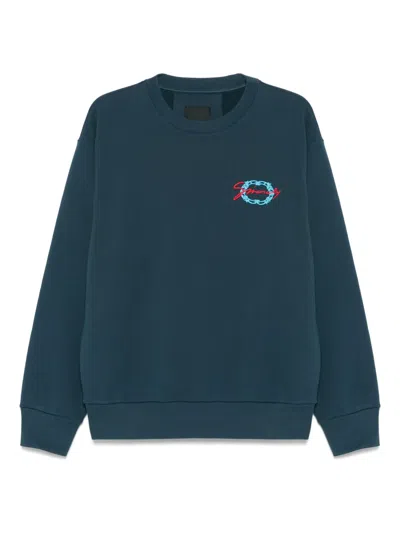 GIVENCHY GIVENCHY MEDALLION-EMBROIDERY SWEATSHIRT