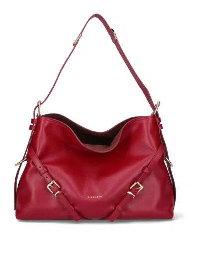Givenchy Media Shoulder Bag In Red