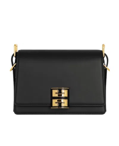 Givenchy Medium 4g Leather Crossbody Bag In Black