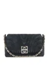 Givenchy Black Denim Medium 4g Soft Handbag In Black