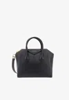 Givenchy Antigona Medium Top Handle Bag In Grained Leather In Black