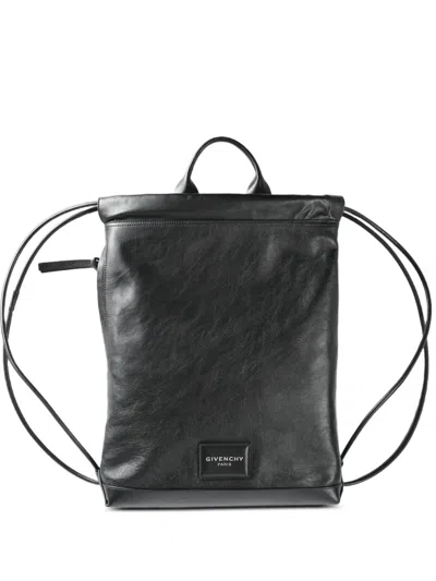 Givenchy Medium Antigona Stamped Drawstring-fastening Backpack In Black