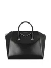 Givenchy Women Black Leather Medium Antigona Handbag