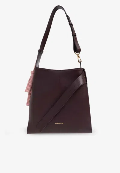 Givenchy Medium Belted Hobo Bag In Burgundy