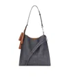 Givenchy Medium Belted Hobo Bag In Denim In Purple