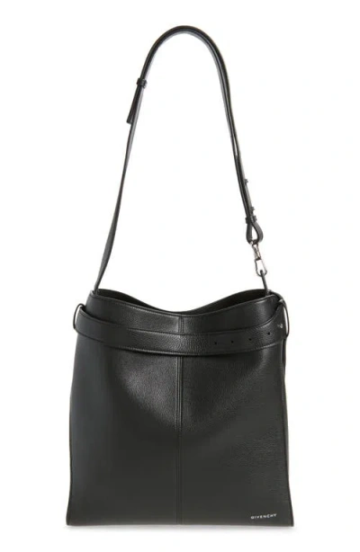 Givenchy Medium Belted Leather Tote In Black