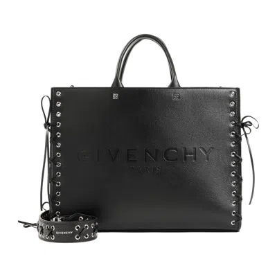 Givenchy Medium Black Calf Leather Tote Bag