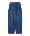 Givenchy Medium Blue Cocoon Jeans In Blue