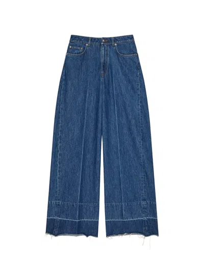 Givenchy Medium Blue Wide Leg Jeans