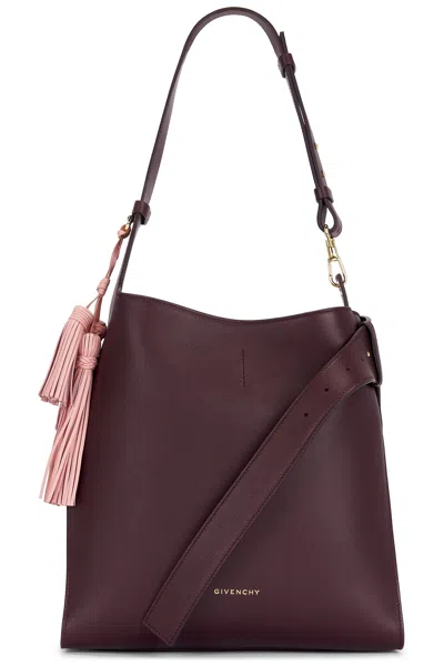 Givenchy Medium Day Hobo Bag In Burgundy