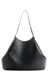 Givenchy Medium Facet Tote Bag In Grained Leather In Black