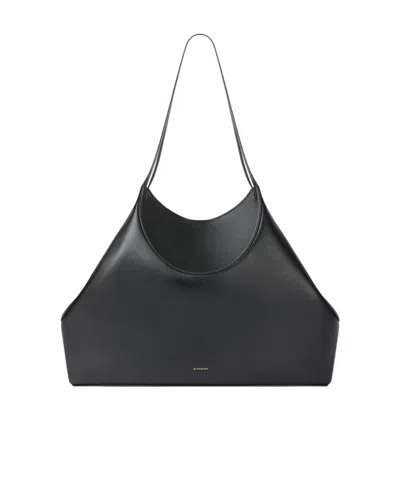 Givenchy Medium Facet Tote Bag In Grained Leather In Black