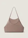 Givenchy Medium Facet Tote Bag In Grained Leather In Brown