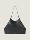 Givenchy Medium Facet Tote Bag In Grained Leather In Black