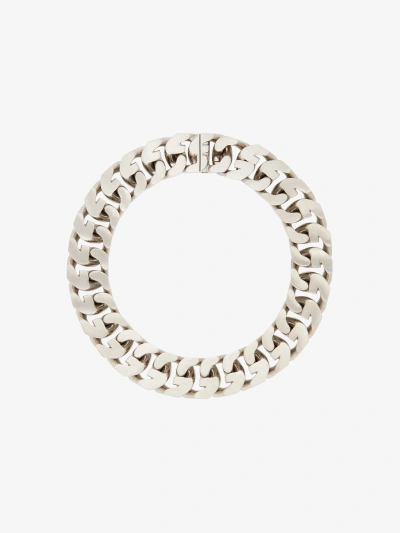 Givenchy Medium G Chain Necklace In Metal In Silvery