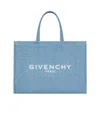 Shop Givenchy Medium G-tote Bag In Raffia In Blue