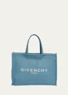 Givenchy Women's La Plage Medium G-tote Bag In Raffia In Denim Blue