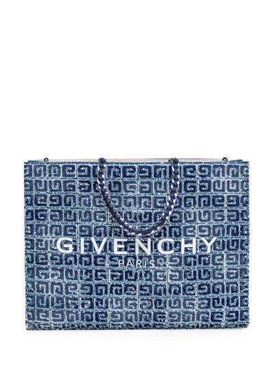 Givenchy Medium G-tote Bag In Medium Blue
