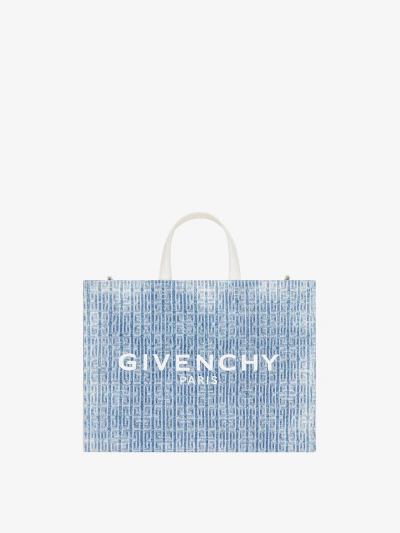 Givenchy Medium G-tote Shopping Bag In 4g Denim In Multicolor